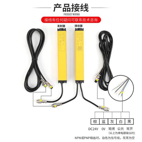 THZ4020安全光栅台禾安全光幕传感器468101216冲床光电保护器红外 - 图2