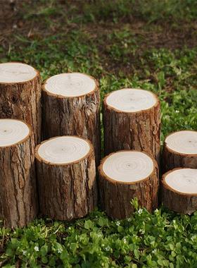 DIY木桩底座摆件树桩装饰摆件