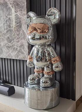 熊摆件客厅档件大号落地红大型高端大气上次电视网柜装饰摆存102