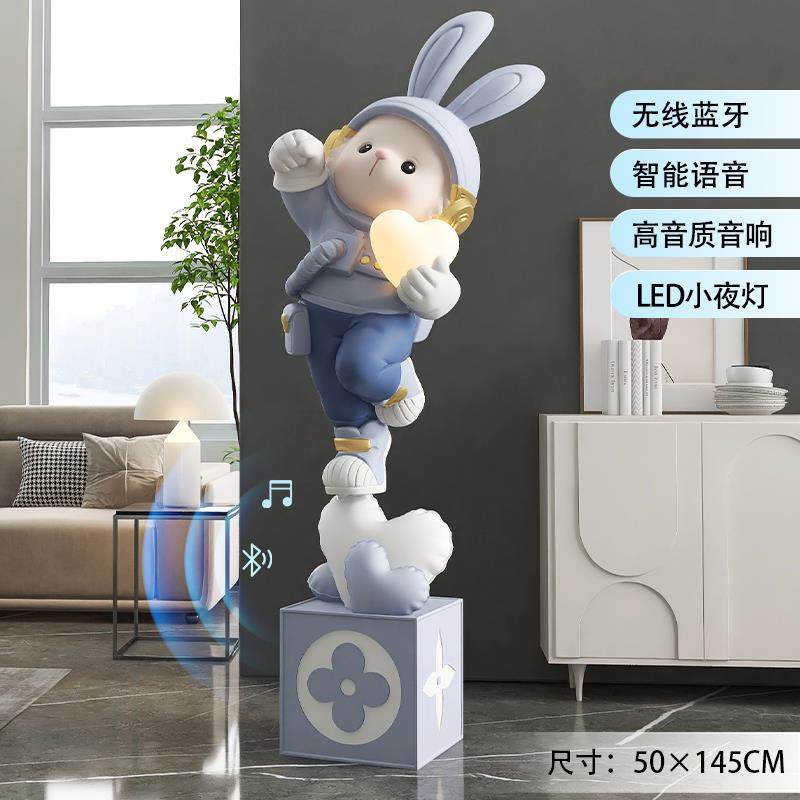 正品轻奢兔子地柜大型客视厅落摆件高级感大气电旁沙发迎宾乔迁礼,淘宝优惠券,粉丝福利购,淘宝优惠卷