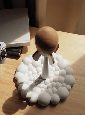 简约现代家居客厅儿童房玄关办公室软装饰品可爱火箭升空桌面摆件