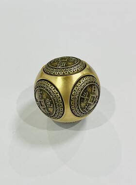 厂家 纯黄铜六面 八面十面招米进宝手把件工艺品镇纸潮流摆件