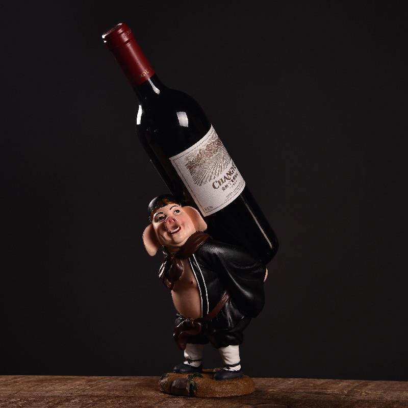 创意二师兄JDO游中式红酒架简约猪八戒公家仔西记人物酒柜摆居件 - 图2