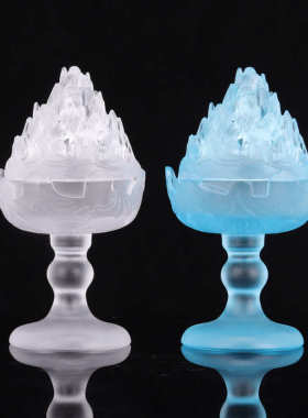 古法脱蜡琉璃香炉盘香檀香沉香博山炉香熏炉茶道香台摆件万佛墙