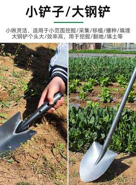 农用农具大全家用种菜工具套装学生农业实践劳动锄头铲子铁锹耙子