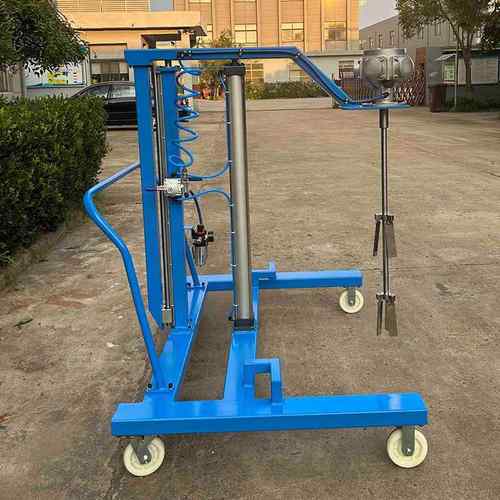 厂家供应台车式电动IBC搅拌机升降小型气动混合机化工原料分散机 - 图0