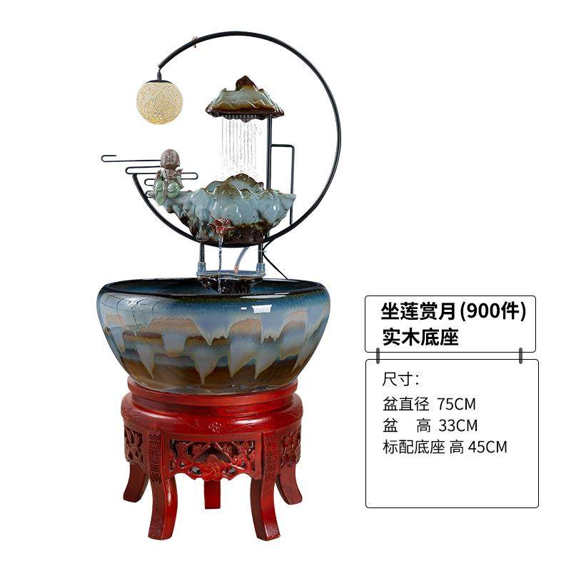 高档景德养镇陶瓷乌鱼缸仿古鱼盆特大龟睡莲碗莲盆荷缸家居客花厅,淘宝优惠券,粉丝福利购,淘宝优惠卷