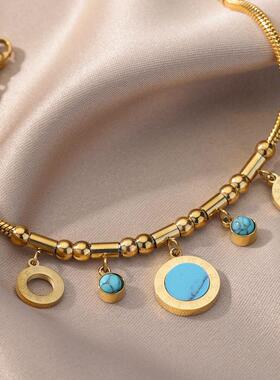 Vintage Stainless Steel Bracelet for Women Evil Eye Love