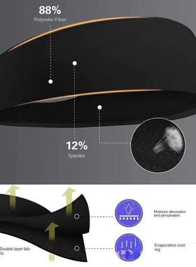 Sweatband for Men Women Elastic Sport Hairbands Head Band Yo
