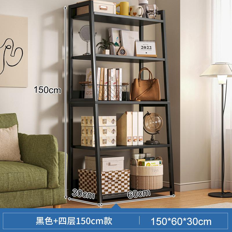 梯形置物架落地货架展示柜化妆品收纳架子储物架多层柜子带柜门 - 图2