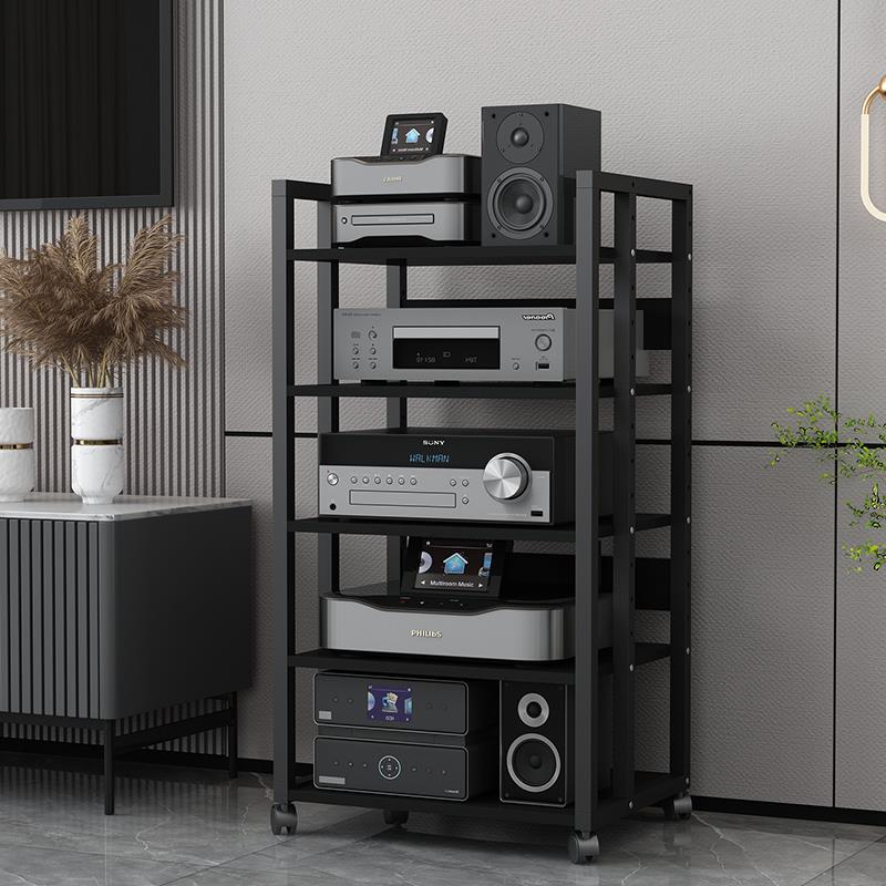 Fremi amplifier rack bile rack multi-layer adjustable fever HiFi equipment mobile audio and video equipment amplifier cabinet bed sheet pull cart