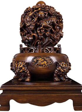 锦呈祥九转干 干坤鼎摆件时来运转客厅书房办公室装饰品公司店铺