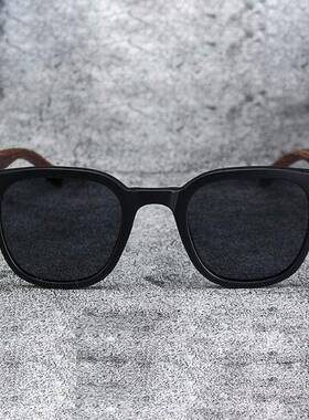 女式墨镜女款2026新款经典商务木纹太阳镜男款个性风潮太阳眼镜女