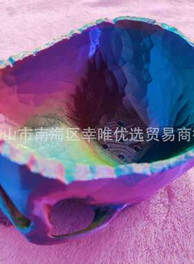 居家摆件树脂骷髅头电影拍摄布景道具花盆骷颅头万圣节田园花盆