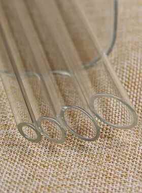 安全健康耐热玻璃吸管 果汁珍珠奶茶燕麦米粥吸管 各种粗细直吸管