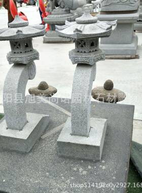 园林广场日式石灯摆件欧式石灯寺庙祠堂香炉供桌制作庭院景观石雕