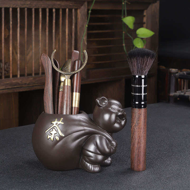 Zisha Tea Ceremony Six Gentlemen Tea Making Tools Bamboo Tea Clips Tea Spoons Tea Knives Complete Kung Fu Tea Set Accessories Set