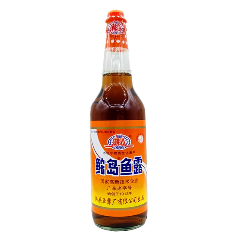鮀岛鱼露615ml*2瓶调料潮汕家用泡菜调味拌料酱油虾油家庭调味汁