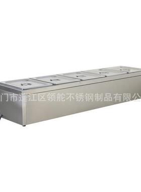 长型五盘保温台售饭台商用台式食堂饭菜厨房小吃保温车电热汤池