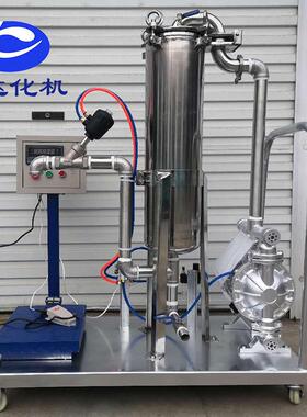 厂家过滤灌不204装称重压滤盖一体机 涂料乳胶漆钢过用 锈袋式过
