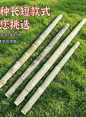 楠竹扁担农用加粗承重扁挑担子挑水用扁担钩老式家用毛竹扁担抬杠