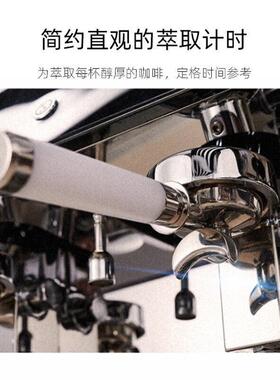 咖啡机商用现磨咖啡店设备大型蒸汽意式半自动双头咖啡机