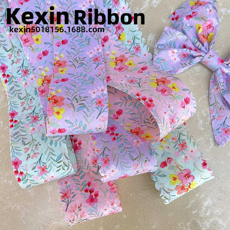 科信织带双面水彩印花带 手工diy发饰蝴蝶结材料 辅料帽子配饰,淘宝优惠券,粉丝福利购,淘宝优惠卷