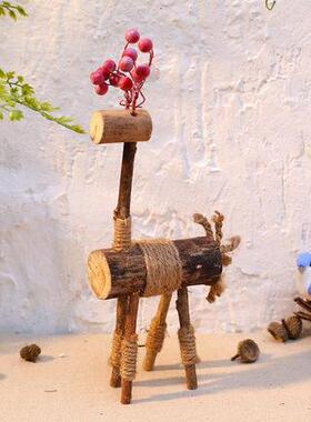 家居木志环创摆件幼儿园森系户外装饰园区景观别墅庭院花园布置