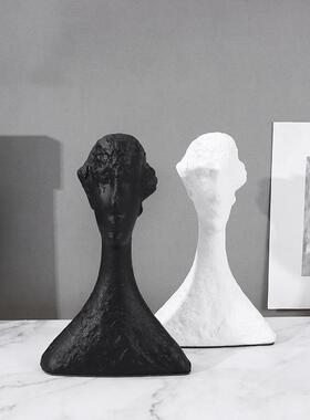 北欧人像雕塑摆件艺术创意装饰工艺品酒柜玄关电视柜客厅家居饰品