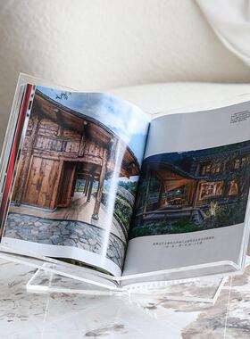 轻奢亚克力V型书架杂志架摆件酒店样板房家居客厅卧室书房装饰品