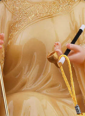 黑老太太像合成汉白玉石黄玉铁刹山黑妈妈居家客厅桌面摆件工艺品