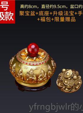 新款铜聚宝盆摆件黄铜米缸福铜缸纯铜百居摆件家厅玄关装客饰开业