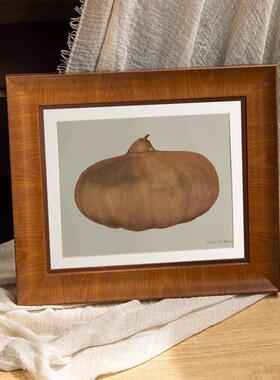 中古复古实木画框装裱定制油画相框空框洗照片做成水彩画外框挂墙