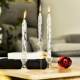 Source factory direct sales creative transparent glass candlestick candle shape oil lamp European style home decoration