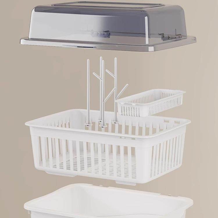 奶瓶收纳盒收纳箱带盖防尘沥水架婴儿用品宝宝餐具新生儿辅食工具,淘宝优惠券,粉丝福利购,淘宝优惠卷