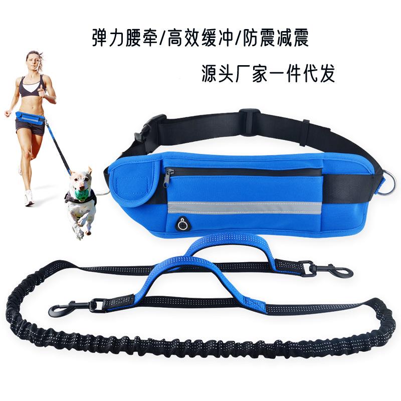 The most popular running dog extra-long dog leash HJ-11001 multifunctional sports waist bag pet