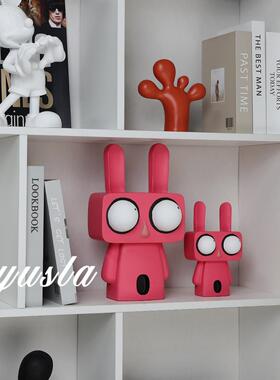 卡通可爱简约客厅电视柜儿童房样板间摆件玄关鞋柜子家居软装饰品