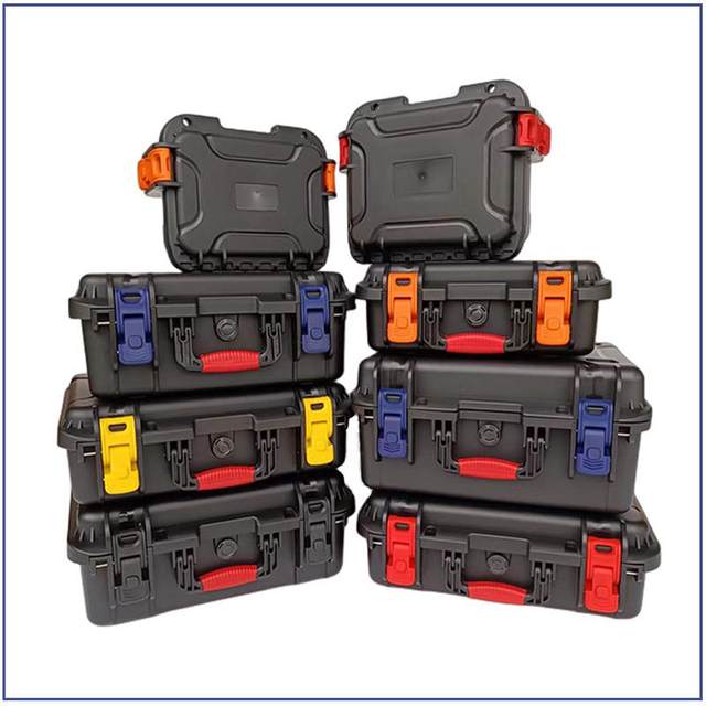 New black portable plastic tool box Car accessories storage box Electronic product protective box pp accessories