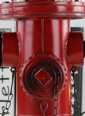 古创意铁皮手工艺消防栓模型拍摄摄影道具装饰品落地摆件