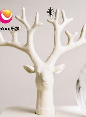 厂家直供麋鹿水晶球音乐盒 创意收纳个性首饰盒生日礼物音乐盒
