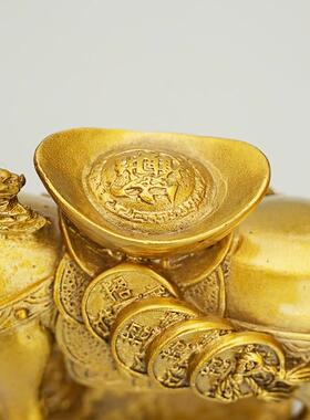 马上元宝马摆装件厅玄关饰品开业乔客迁XXA送礼铜新中式工元宝黄