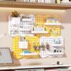 Hole board punch-free desktop storage rack wall creative hanging board entrance door storage wall metal display rack