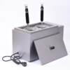 Desktop two-head multi-function electric noodle cooker, commercial soup noodle and spicy hot pot, east cooking machine, electromechanical heating below