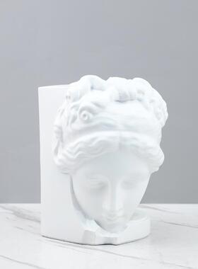 北欧创意维纳斯无火香薰蜡软烛融树2280蜡灯建脂筑雕塑摆件装家居