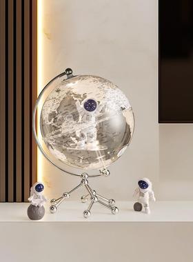 客厅摆件高端大气上档次2025创意地球仪家居办公室酒柜电视柜客厅
