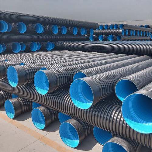 hdpe双壁波纹管300波纹管预埋市政工程地下管网改造500pe波纹管 - 图0