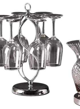 轻奢高档红酒杯杯架摆件现代家居饰品餐厅高脚杯醒酒器酒柜装饰品