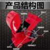 Household small construction waste stone crusher mobile hammer crusher gravel machine-made sand machine glass carton