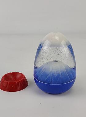 网红火山喷发油滴沙漏计时器儿童创意液体解压观赏摆件毕业礼物