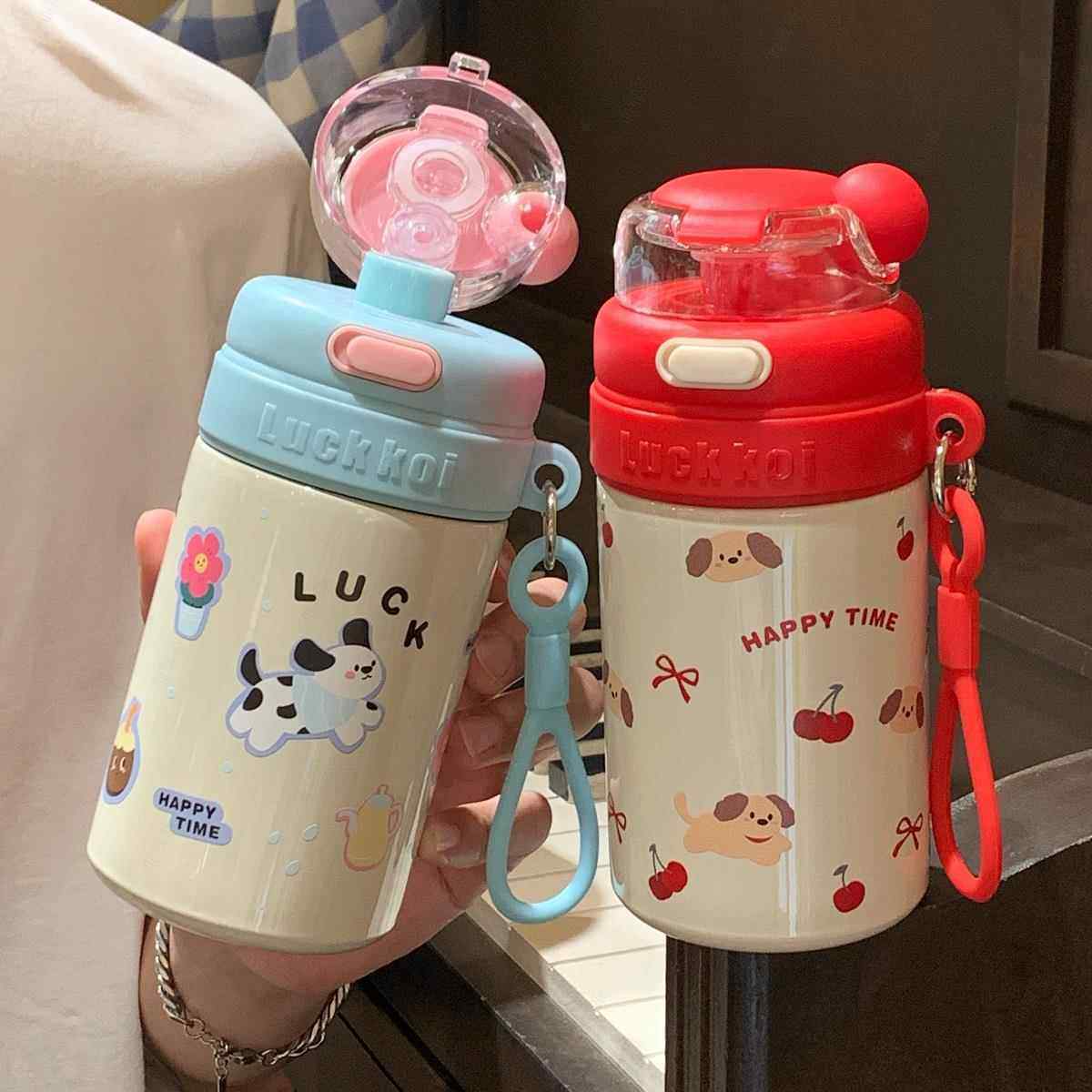 316不锈钢女生保温ins高颜值双饮学生便携式大容量吸管咖啡水杯子,淘宝优惠券,粉丝福利购,淘宝优惠卷